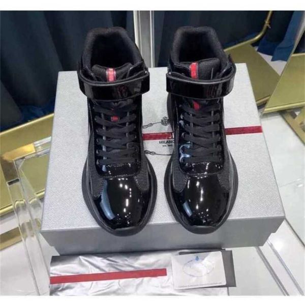 perfect americas cup high-sneakers shoes men casual walking rubber sole men's sports mesh fabric patent leather outdoor trainers 7pxh, Black
perfect americas cup high-sneakers shoes men casual walking rubber sole men's sports mesh fabric patent leather outdoor trainers 7pxh, Black
