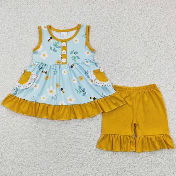 new fashion baby girl clothes set summer bee flowers pearl tunic ruffle shorts sets boutique toddler girls clothing kids children outfit, White
new fashion baby girl clothes set summer bee flowers pearl tunic ruffle shorts sets boutique toddler girls clothing kids children outfit, White