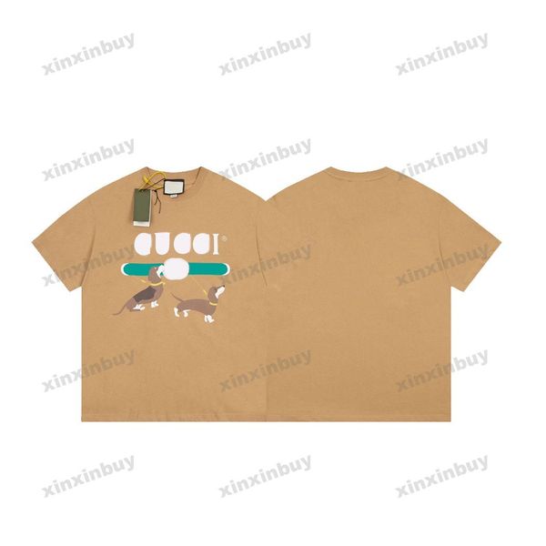 xinxinbuy men designer tee t shirt 23ss paris animal dog short sleeve cotton women black white blue gray s-2xl, Black;brown
xinxinbuy men designer tee t shirt 23ss paris animal dog short sleeve cotton women black white blue gray s-2xl, Black;brown