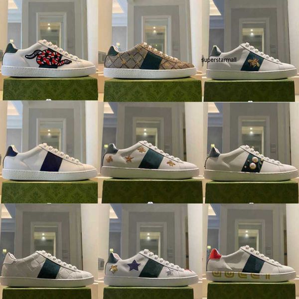 men women casual shoes designer sneakers ace bee snake tiger embroidered white stripes womens shoes sneaker walking sports trainers us5-13.5, Black
men women casual shoes designer sneakers ace bee snake tiger embroidered white stripes womens shoes sneaker walking sports trainers us5-13.5, Black