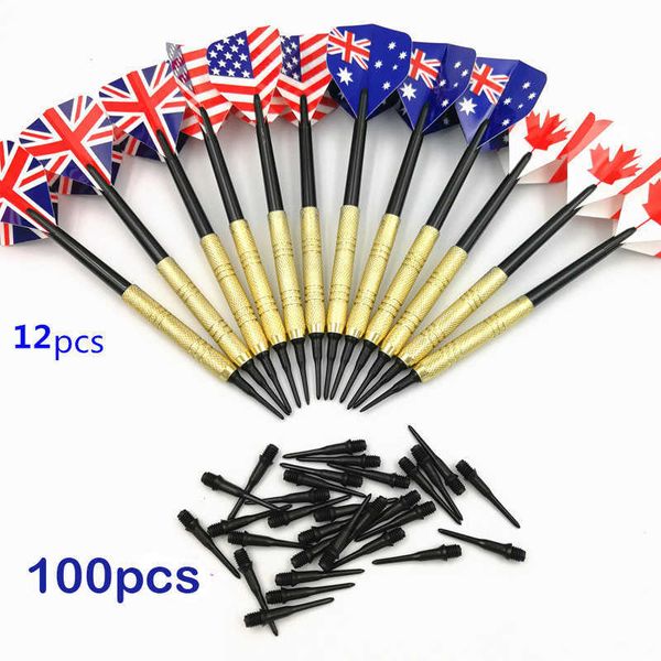 Darts 24Pieces Professional 14 Grams Soft Tip Darts Set with 100 PCS Extra Plastic Tips for Electronic Dartboard Accessories
Darts 24Pieces Professional 14 Grams Soft Tip Darts Set with 100 PCS Extra Plastic Tips for Electronic Dartboard Accessories