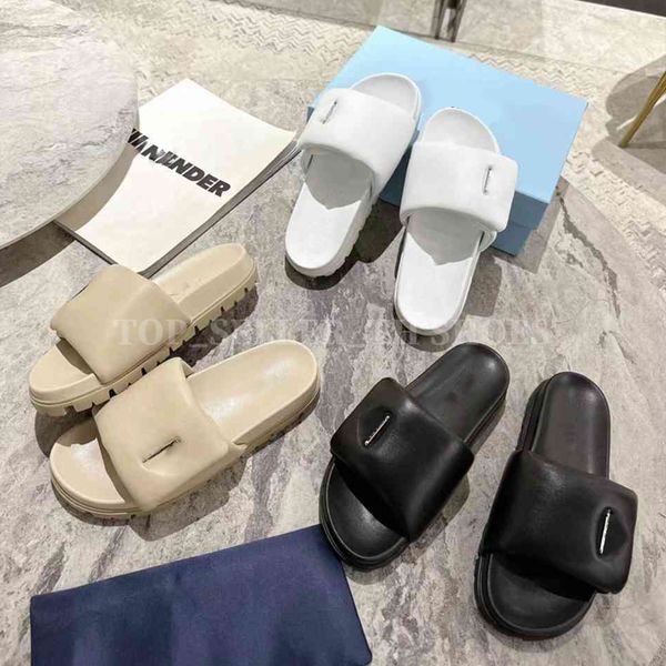 designer slippers soft padded nappa leather slides women pool pillow comfort mules platform sandal triangle letters summer sliders with box, Black
designer slippers soft padded nappa leather slides women pool pillow comfort mules platform sandal triangle letters summer sliders with box, Black