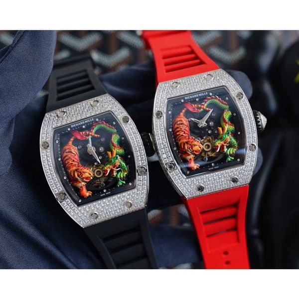 luxury mechanical watch richar mills rm51-01 swiss automatic movement sapphire mirror imported rubber strap ec9m, Slivery;brown
luxury mechanical watch richar mills rm51-01 swiss automatic movement sapphire mirror imported rubber strap ec9m, Slivery;brown