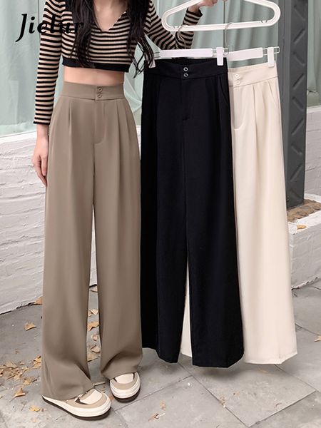 women's pants capris jielur korea autumn elastic waist set wide leg trousers women's high waist pants black khaki almond loose fit, Black;white
women's pants capris jielur korea autumn elastic waist set wide leg trousers women's high waist pants black khaki almond loose fit, Black;white