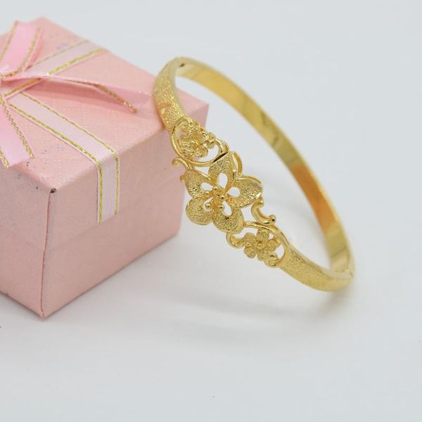 designer bracelet fashion chain jewelry elegant flower yellow gold filled womens wedding party fashion jewelrybangle 5zor, Black
designer bracelet fashion chain jewelry elegant flower yellow gold filled womens wedding party fashion jewelrybangle 5zor, Black