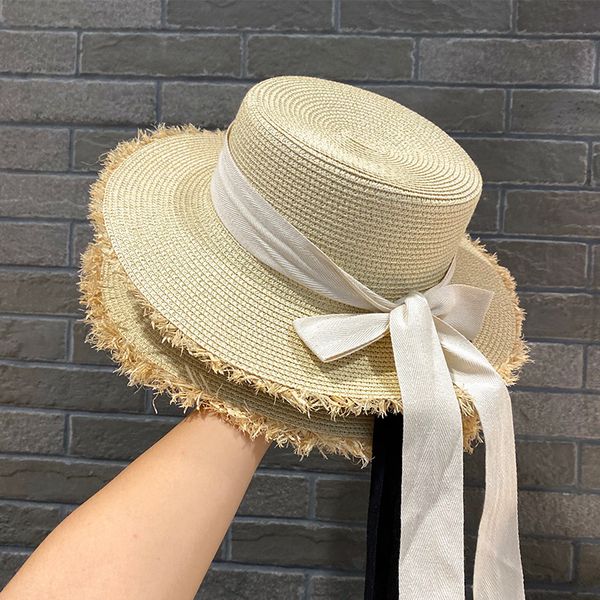 bowknot ribbon straw hats holiday beach caps women flat hat for summer, Blue;gray
bowknot ribbon straw hats holiday beach caps women flat hat for summer, Blue;gray