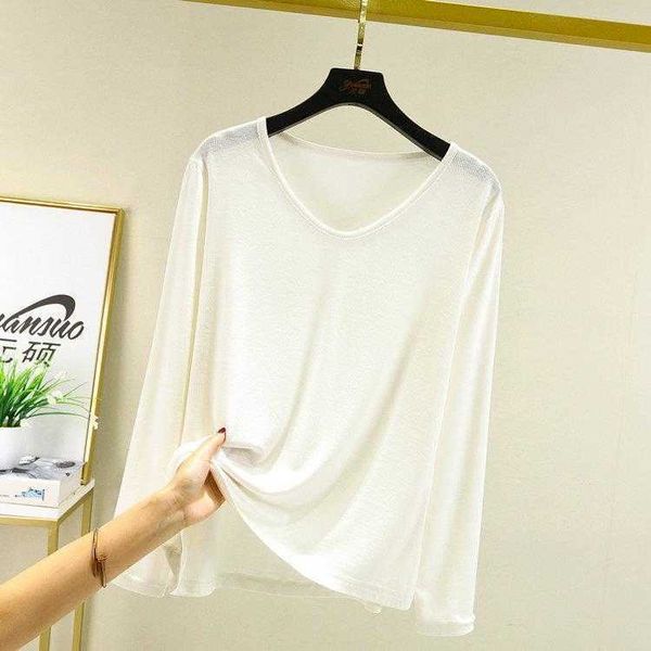 french thread v neck long sleeved t shirt female early autumn korean style slim fit, White
french thread v neck long sleeved t shirt female early autumn korean style slim fit, White