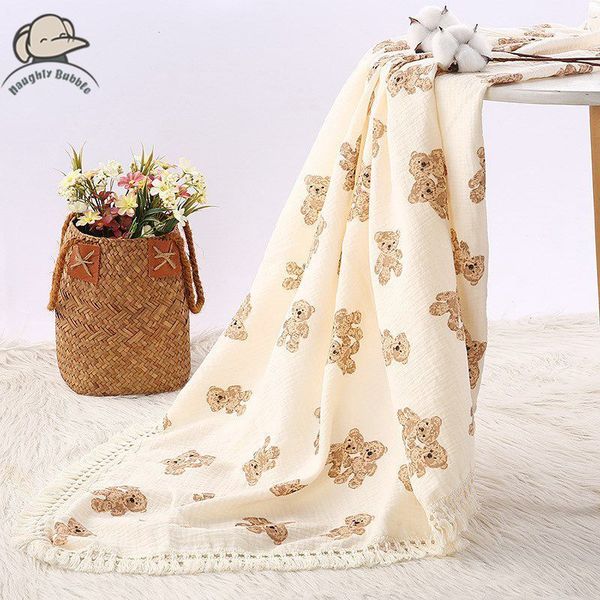 blankets swaddling 120100cm muslin cotton baby born tassel receiving swaddle for girl boy bath towel stuff 230331
blankets swaddling 120100cm muslin cotton baby born tassel receiving swaddle for girl boy bath towel stuff 230331
