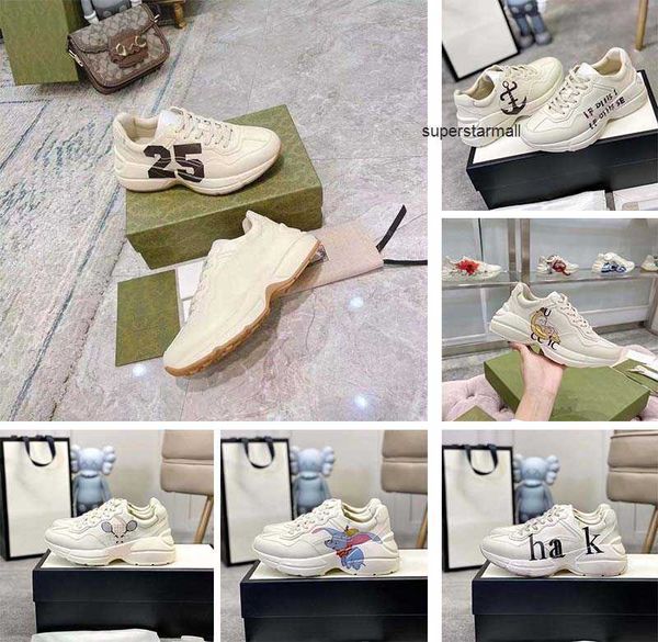 rhyton designer shoes sneakers men women leather platform sneaker brown yellow print red lips runner trainer old dad shoe with box 319, Black
rhyton designer shoes sneakers men women leather platform sneaker brown yellow print red lips runner trainer old dad shoe with box 319, Black