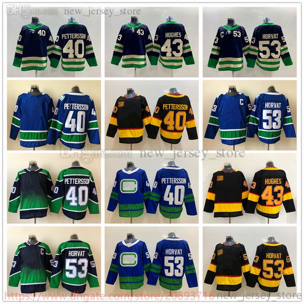 movie college ice hockey wears jerseys stitched 40eliaspettersson 53bohorvat 43quinnhughes reverse retro blank men jersey, Black
movie college ice hockey wears jerseys stitched 40eliaspettersson 53bohorvat 43quinnhughes reverse retro blank men jersey, Black
