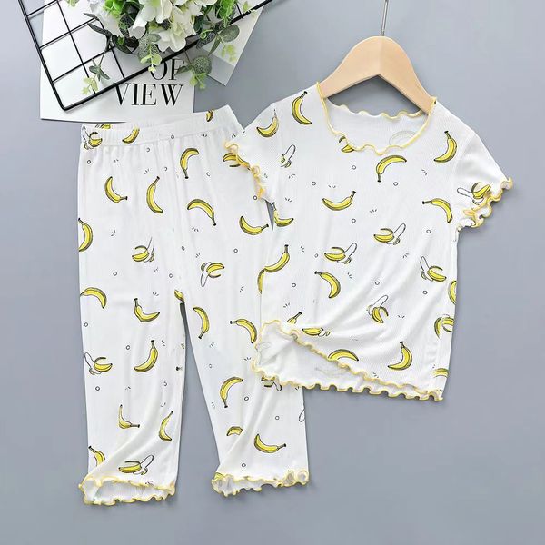pajamas baby girls summer autumn short sleeve banana pajama set trousers satin soft girl pajama set children's home clothing student gi, Blue;red
pajamas baby girls summer autumn short sleeve banana pajama set trousers satin soft girl pajama set children's home clothing student gi, Blue;red