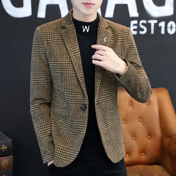 men's suits blazers premium men's plaid british style premium simple elegant fashion casual business performance slim fit jacket 2, White;black
men's suits blazers premium men's plaid british style premium simple elegant fashion casual business performance slim fit jacket 2, White;black