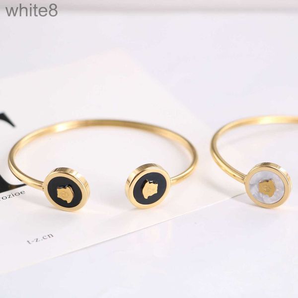 bangle designer f family black and white fritillaria thin ring soft steel open bracelet for men women simple folded wind pane
bangle designer f family black and white fritillaria thin ring soft steel open bracelet for men women simple folded wind pane