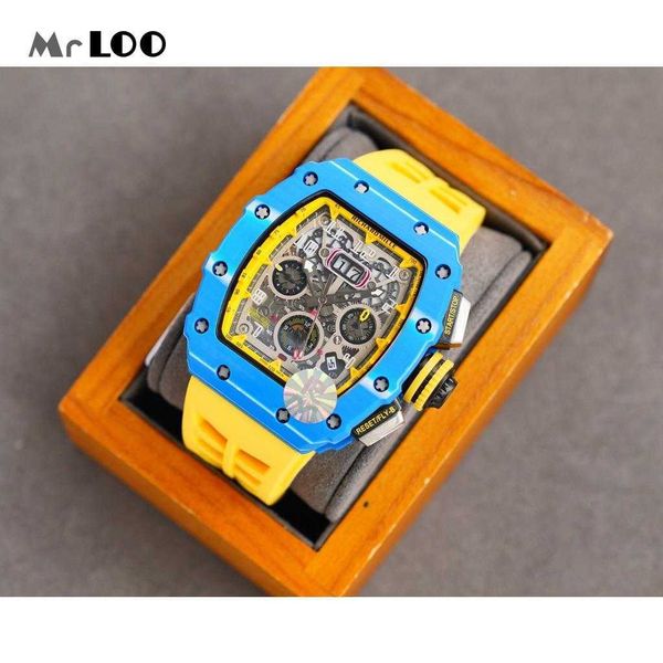 luxury mechanical watch richar mills rm11-03 fully automatic mechanical movement sapphire mirror rubber watchband ow9n, Slivery;brown
luxury mechanical watch richar mills rm11-03 fully automatic mechanical movement sapphire mirror rubber watchband ow9n, Slivery;brown