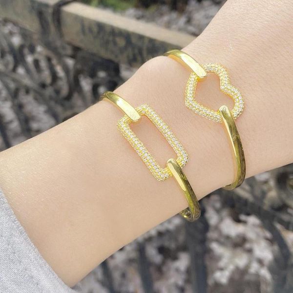 designer bracelet charm bracelets fashion zircon opened geometric heart shape bangle women luxury jewelry adjustable bangles bracelet gift, Black
designer bracelet charm bracelets fashion zircon opened geometric heart shape bangle women luxury jewelry adjustable bangles bracelet gift, Black