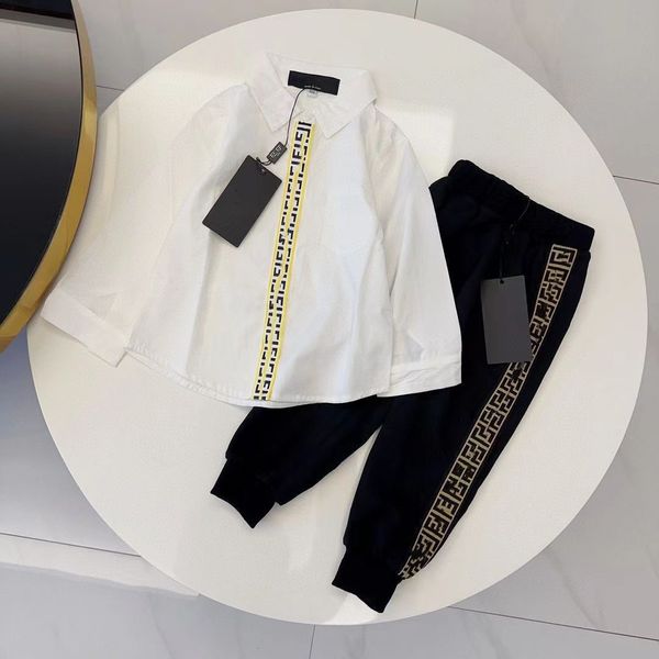 kid sets baby t shirt long sleeve and pant formal turn-down collar kids clothes girls boys designer set student cloth luxury brand summer sp, White
kid sets baby t shirt long sleeve and pant formal turn-down collar kids clothes girls boys designer set student cloth luxury brand summer sp, White