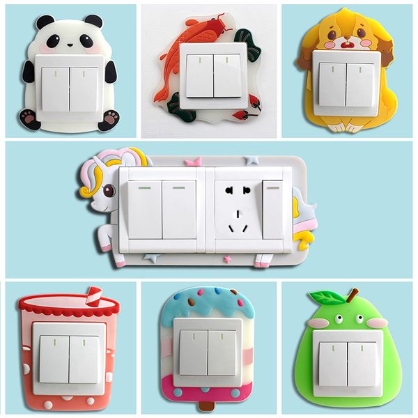 100pcs/lot cartoon switch protector kitchen appliance parts switch sticker wall sticker socket hook cover living room household socket glow-
100pcs/lot cartoon switch protector kitchen appliance parts switch sticker wall sticker socket hook cover living room household socket glow-