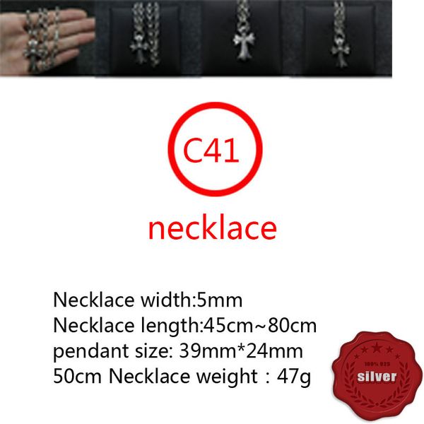 c41 s925 sterling silver necklace personalized fashion punk hip hop style creative versatile retro bold cross flower shape gift for lovers
c41 s925 sterling silver necklace personalized fashion punk hip hop style creative versatile retro bold cross flower shape gift for lovers