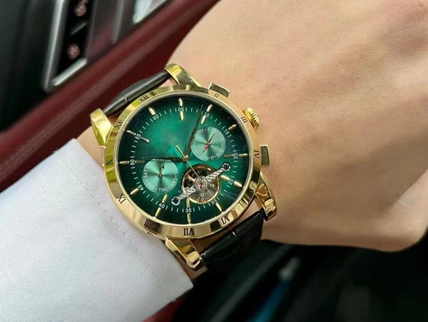 men luxury watch tourbillon automatic mechanical dress casual brown black leather luminous daily waterproof wrist watches relojes para hombr, Slivery;brown
men luxury watch tourbillon automatic mechanical dress casual brown black leather luminous daily waterproof wrist watches relojes para hombr, Slivery;brown