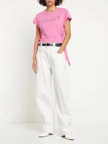isabel marant women designer classic t shirts new is casual fashion letter print pullover tees straight sleeve short t-shirt polo, White
isabel marant women designer classic t shirts new is casual fashion letter print pullover tees straight sleeve short t-shirt polo, White