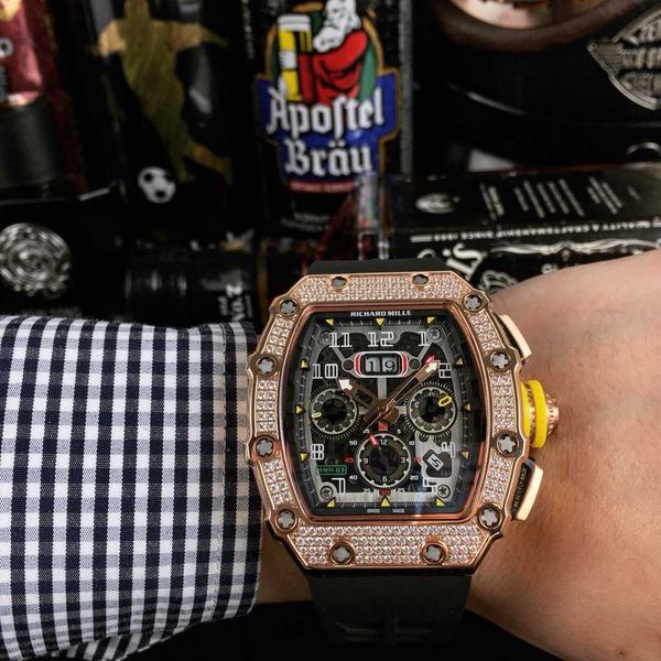 luxury mechanical watch richar mills rm11-03 swiss automatic movement mirror sapphire imported rubber 502b, Slivery;brown
luxury mechanical watch richar mills rm11-03 swiss automatic movement mirror sapphire imported rubber 502b, Slivery;brown