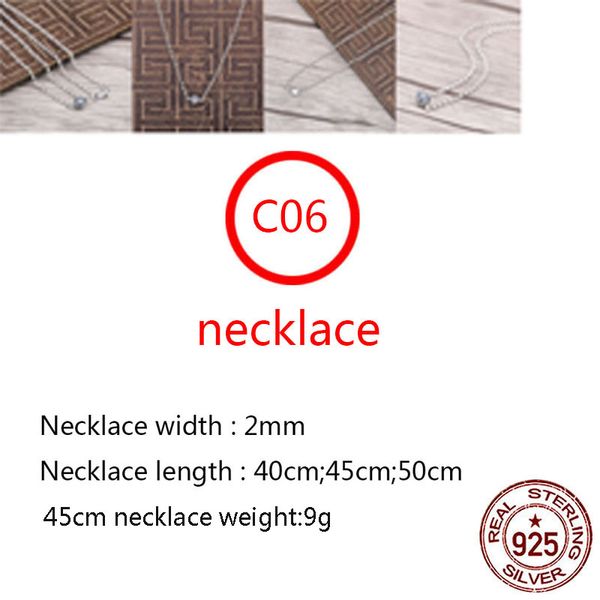 c06 s925 sterling silver necklace personalized fashion punk hip hop style round beads versatile cross flower letter shape gift for lovers
c06 s925 sterling silver necklace personalized fashion punk hip hop style round beads versatile cross flower letter shape gift for lovers