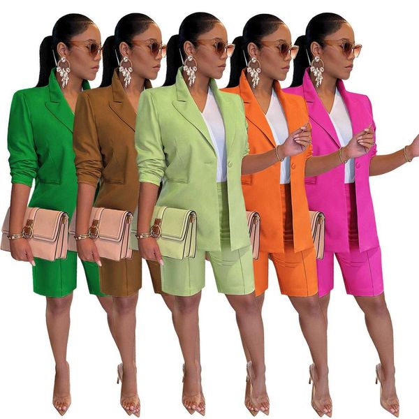 womens suits coat shorts set pant ol office commuter solid color spring and autumn, White
womens suits coat shorts set pant ol office commuter solid color spring and autumn, White