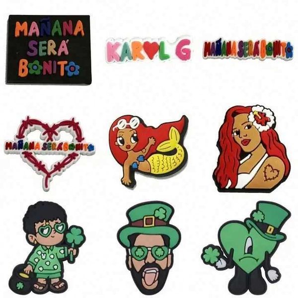 karol g manana sera bonito shoe decoration bad bunny cartoon tv show stranger things clog pvc custom shoe croc charms, White;pink
karol g manana sera bonito shoe decoration bad bunny cartoon tv show stranger things clog pvc custom shoe croc charms, White;pink