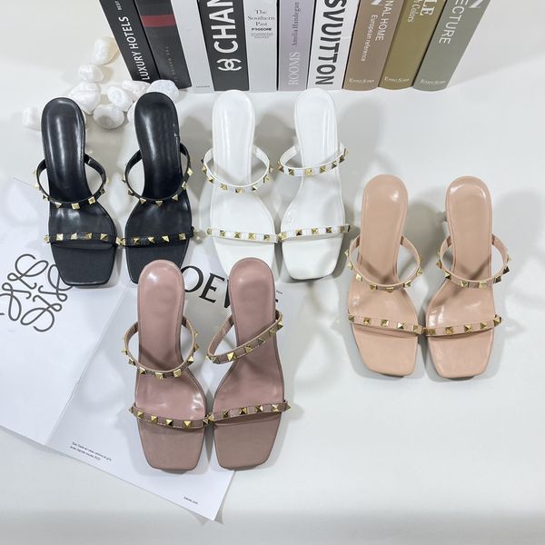 new luxury women rivets shoes womens sandals casual high-heeled shoes black slippers flip flops 35-41
new luxury women rivets shoes womens sandals casual high-heeled shoes black slippers flip flops 35-41