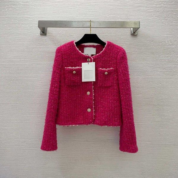 designer women jackets autumn winter new style dyed beaded design soft waxy wool tweed fabric round neck long-sleeved coat logo brand desig, Black;brown
designer women jackets autumn winter new style dyed beaded design soft waxy wool tweed fabric round neck long-sleeved coat logo brand desig, Black;brown