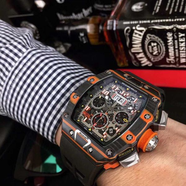 luxury mechanical watch richar mills rm11-03 swiss automatic movement sapphire mirror imported rubber watchband 1dna nwxq, Slivery;brown
luxury mechanical watch richar mills rm11-03 swiss automatic movement sapphire mirror imported rubber watchband 1dna nwxq, Slivery;brown