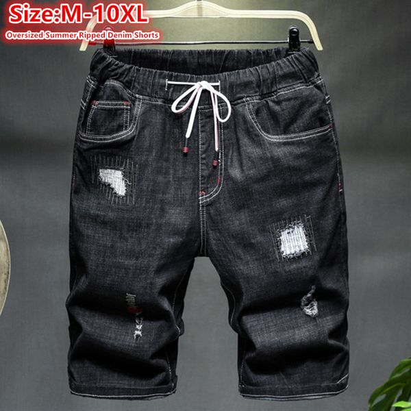 10xl jeans shorts men oversized summer distressed 9xl 8xl black ripped denim loose plus size 7xl stretched boys half trousers, Blue 
10xl jeans shorts men oversized summer distressed 9xl 8xl black ripped denim loose plus size 7xl stretched boys half trousers, Blue