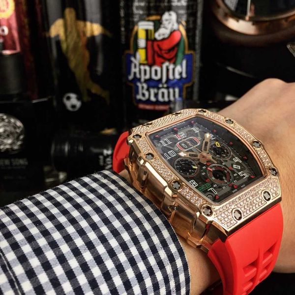 luxury mechanical watch richar mills rm11-03 swiss automatic movement sapphire mirror imported rubber watchband zlt9, Slivery;brown
luxury mechanical watch richar mills rm11-03 swiss automatic movement sapphire mirror imported rubber watchband zlt9, Slivery;brown