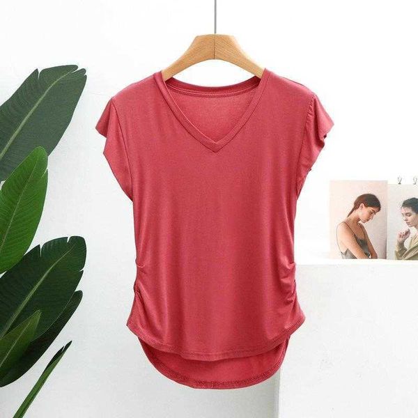 summer lazy pure desire womens blouses v neck short sleeved t shirt flying sleeve, White
summer lazy pure desire womens blouses v neck short sleeved t shirt flying sleeve, White