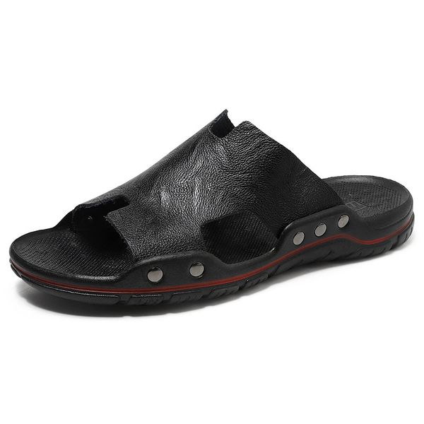 big size 48 mens slippers genuine leather slides summer sandal men slippers casual comfy black white slipper sandale
big size 48 mens slippers genuine leather slides summer sandal men slippers casual comfy black white slipper sandale