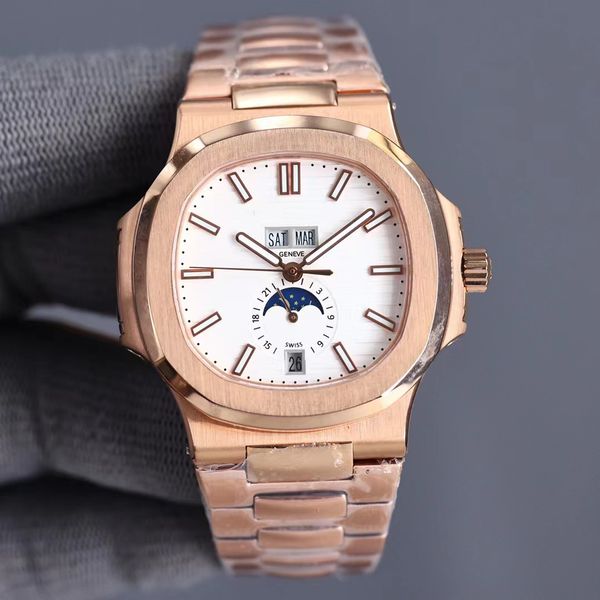 fashion luxury men's business mechanical watch sapphire glass rose gold case stainless steel strap sport elegant, Slivery;brown
fashion luxury men's business mechanical watch sapphire glass rose gold case stainless steel strap sport elegant, Slivery;brown