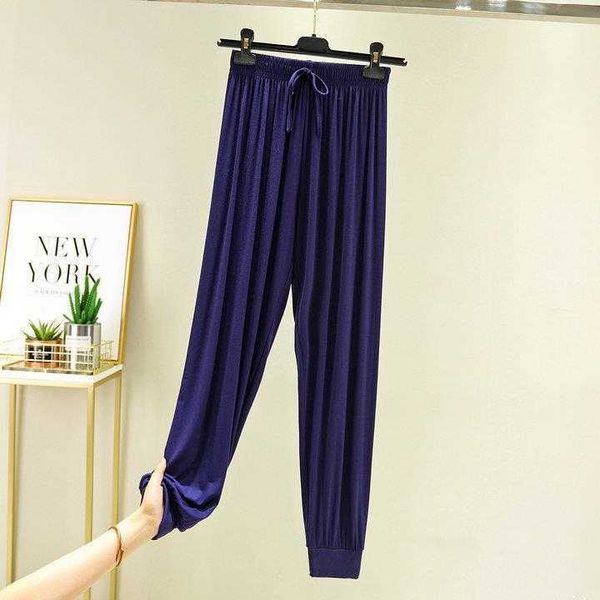 modal cotton leggings capri summer thin korean style high waist ankle tied loose, Black;white
modal cotton leggings capri summer thin korean style high waist ankle tied loose, Black;white