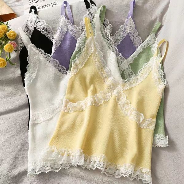 women's tanks cami summer lace y2k fashion tank female korean style v neck sleeveless blouse cropped sole knitwear 230331, White
women's tanks cami summer lace y2k fashion tank female korean style v neck sleeveless blouse cropped sole knitwear 230331, White