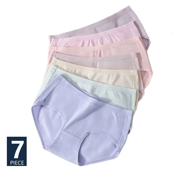 women's panties 7 pieces/set cotton underwear women's breathable underwear cute girl underwear solid color underwear soft underwea, Black;pink
women's panties 7 pieces/set cotton underwear women's breathable underwear cute girl underwear solid color underwear soft underwea, Black;pink