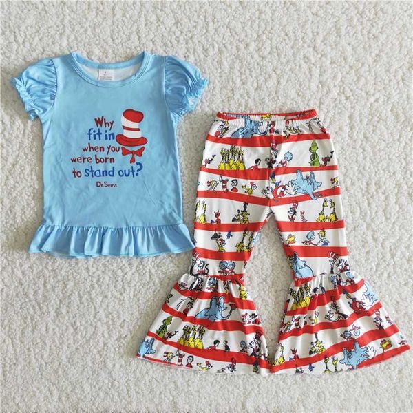 wholesale fashionable baby girls cat clothes blue shirt bell-bottomed pants boutique infant outfit children toddler kid clothing p230331, White
wholesale fashionable baby girls cat clothes blue shirt bell-bottomed pants boutique infant outfit children toddler kid clothing p230331, White