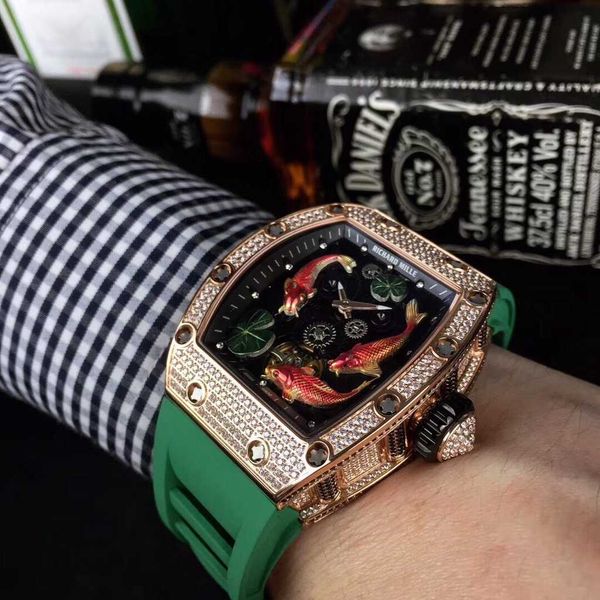 luxury mechanical watch richar mills rm57-01 swiss automatic movement sapphire mirror rubber strap n2dk, Slivery;brown
luxury mechanical watch richar mills rm57-01 swiss automatic movement sapphire mirror rubber strap n2dk, Slivery;brown