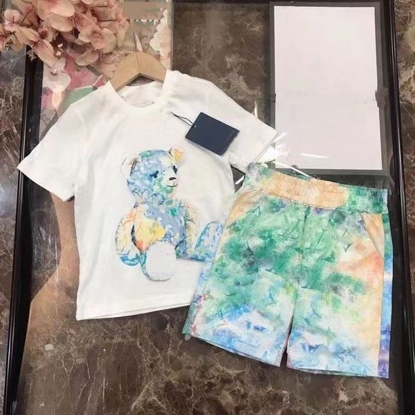 baby designer set 2pics bear pattern kids clothes summer tee kid t shirt short sleeve luxury brand toddler set graffiti colorful boys girls, White
baby designer set 2pics bear pattern kids clothes summer tee kid t shirt short sleeve luxury brand toddler set graffiti colorful boys girls, White