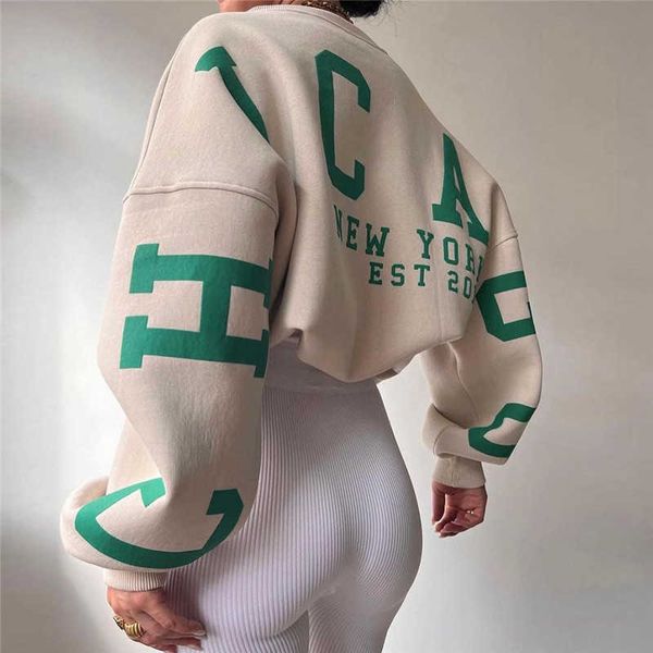 letters print sweatshirt women's thicken fleece pullovers casual long sleeve loose hoodies y2k streetwear oversize versatile p230331, Black
letters print sweatshirt women's thicken fleece pullovers casual long sleeve loose hoodies y2k streetwear oversize versatile p230331, Black