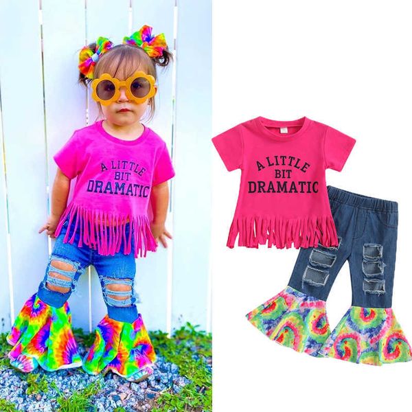focusnorm 1-6y summer fashion girls children clothes sets letter tassel short sleeve t shirtswithdenim tie-dye flare pants p230331, White
focusnorm 1-6y summer fashion girls children clothes sets letter tassel short sleeve t shirtswithdenim tie-dye flare pants p230331, White