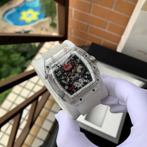 luxury mechanical watch richar mills rm011 fully automatic mechanical movement sapphire mirror rubber strap qd8g, Slivery;brown
luxury mechanical watch richar mills rm011 fully automatic mechanical movement sapphire mirror rubber strap qd8g, Slivery;brown