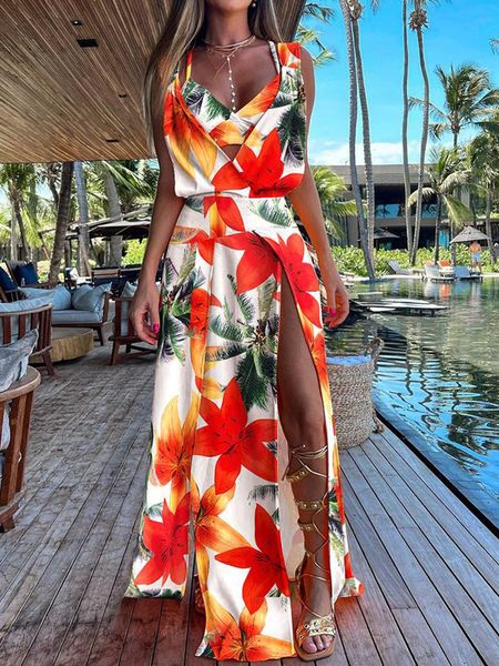 two piece dress beach lady tank long skirt set women holiday party print matching suit summer loose backless 230331, White
two piece dress beach lady tank long skirt set women holiday party print matching suit summer loose backless 230331, White