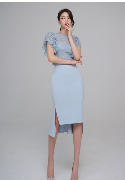 two piece dress s summer women casual 2 pieces set lace simple irregular sheath skirt korean profession skirts suits 230331, White
two piece dress s summer women casual 2 pieces set lace simple irregular sheath skirt korean profession skirts suits 230331, White