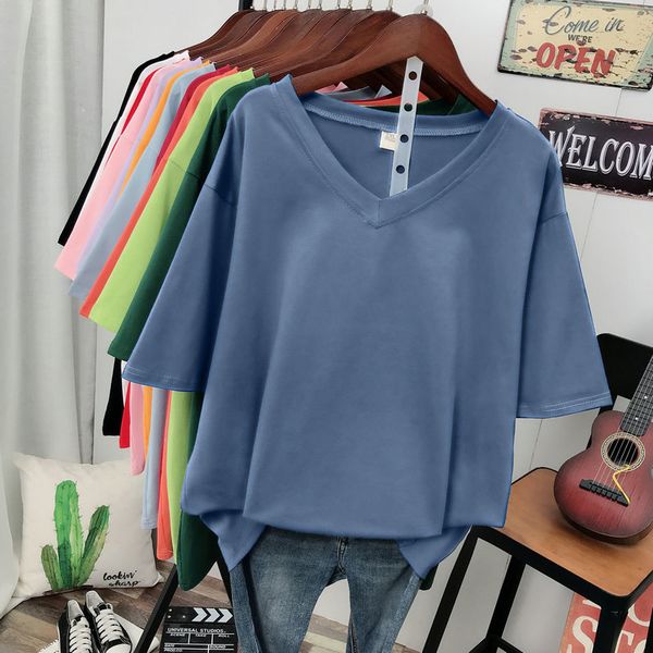 women's t-shirt ebaihui 100% cotton -6xl solid v-neck t-shirt short sleeve women's basic summer couple oversized t-shirt 230331, White
women's t-shirt ebaihui 100% cotton -6xl solid v-neck t-shirt short sleeve women's basic summer couple oversized t-shirt 230331, White