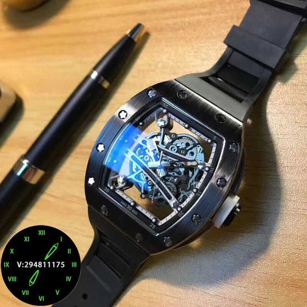 watch milles casual men's automatic mechanical refined steel cutout personality fashion large waterproof tape male god domineering tide, Slivery;black
watch milles casual men's automatic mechanical refined steel cutout personality fashion large waterproof tape male god domineering tide, Slivery;black