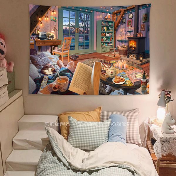 nordic ins background cloth cozy candlelight cottage bedside hanging cloth bedroom rental dormitory decoration wallcloth tapestry pencil art
nordic ins background cloth cozy candlelight cottage bedside hanging cloth bedroom rental dormitory decoration wallcloth tapestry pencil art